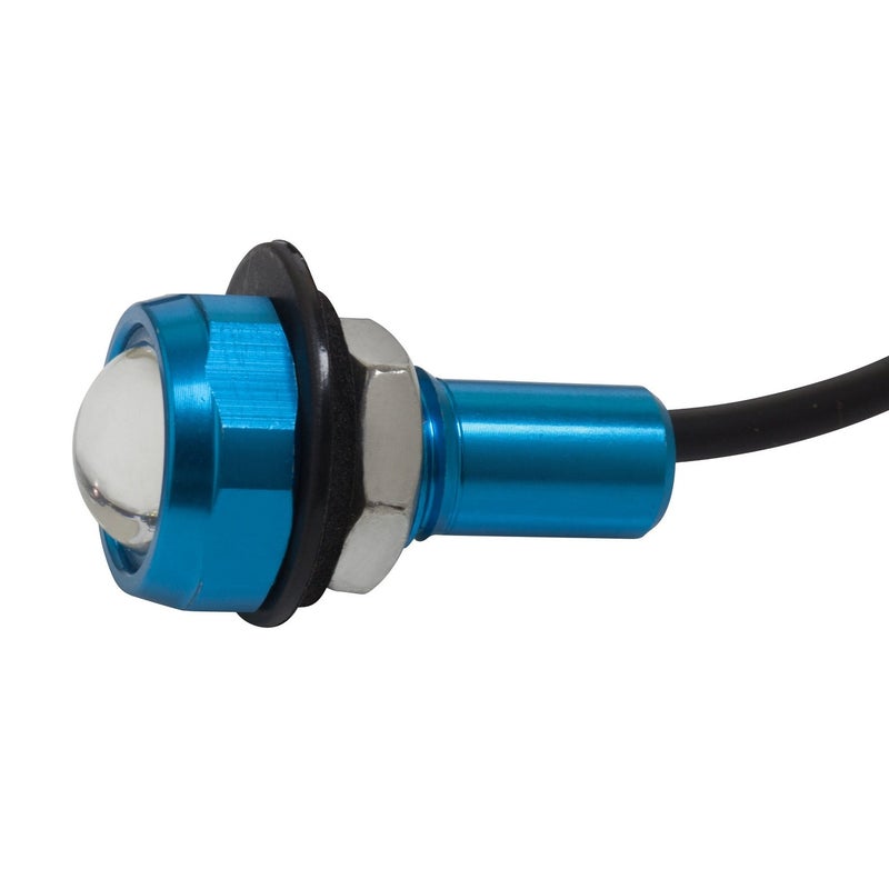 Yak-Power 2-Piece Super Bright LED Button Light Kit - Blue - Image 2